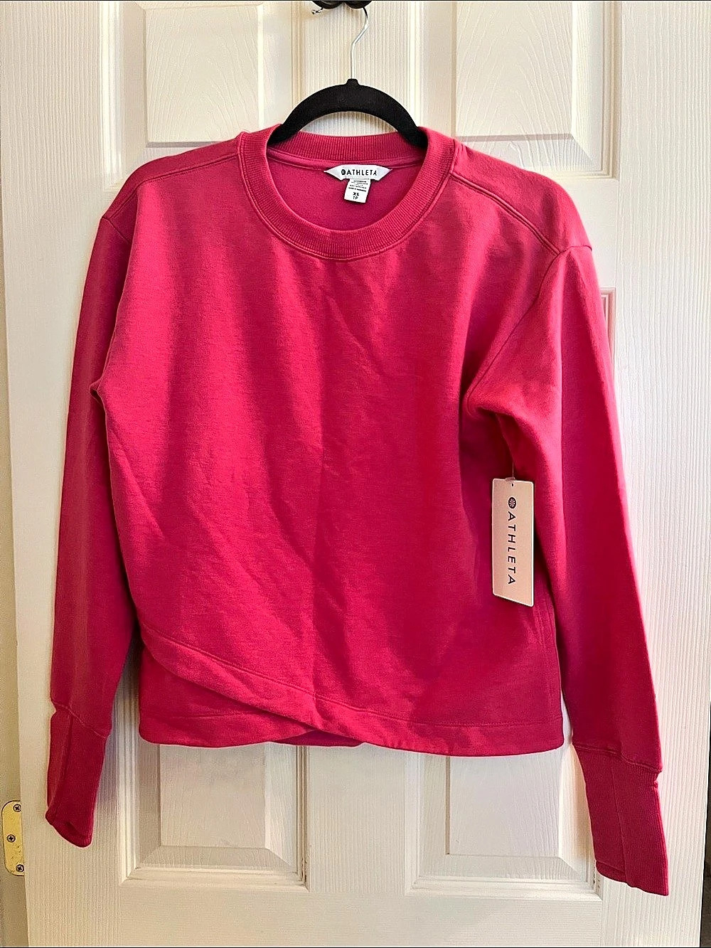 Athleta Solitude Sweatshirt Pink Sweatshirt Size XS NWT